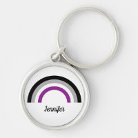 Bandera del orgullo asexual arcoiris personalizada