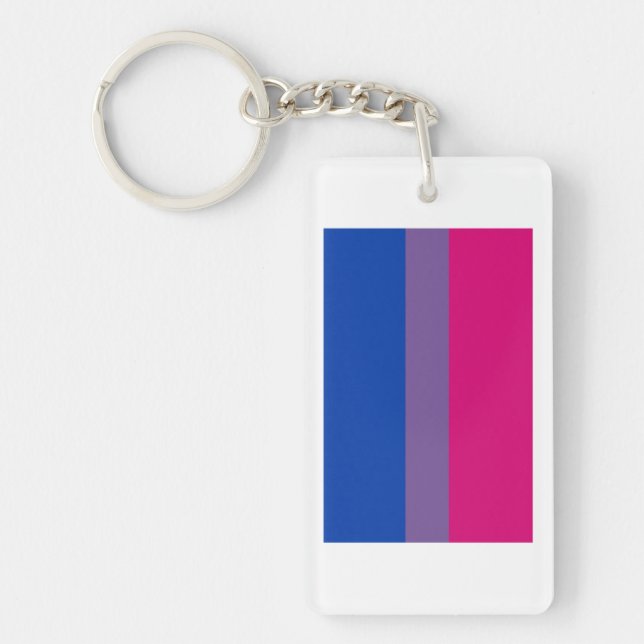 Llavero Bandera del Orgullo Bisexual (Frente)