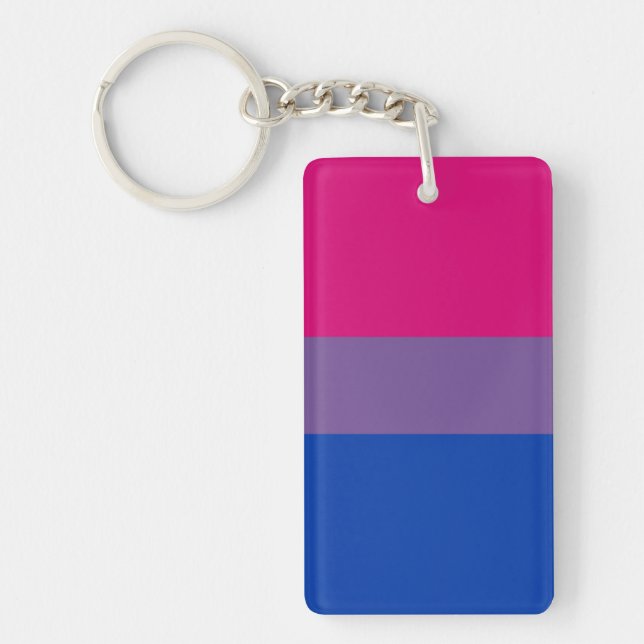 Llavero Bandera del Orgullo Bisexual (Frente)