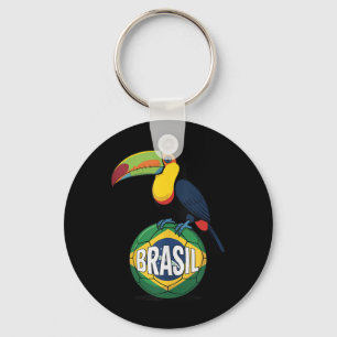 Llavero Bandera del Orgullo de Brasil Toucan de Brasil Bal