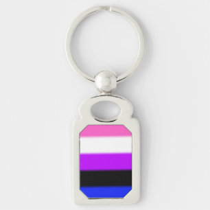 Llavero Bandera del Orgullo de Fallo de Género