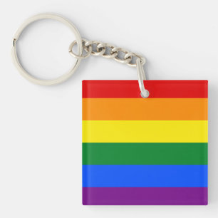 Llavero Bandera del Orgullo Gay Arcoíris LGBT