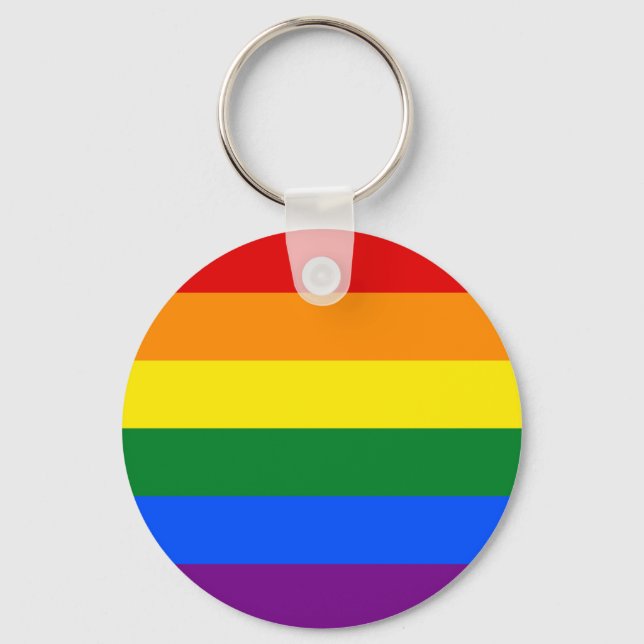 Llavero Bandera del Orgullo Gay Arcoiris LGBT (Anverso)