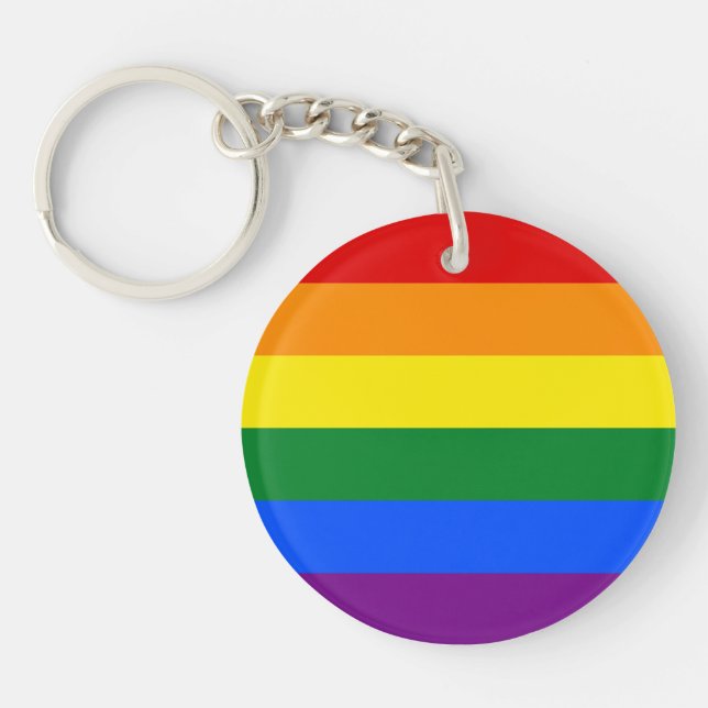 Llavero Bandera del Orgullo Gay Keychain LGBT (Frente)