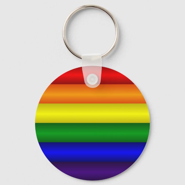 Llavero Bandera del Orgullo Iris (Anverso)