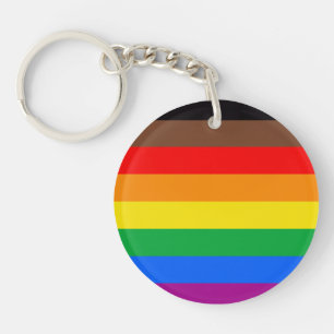 Llavero Bandera del Orgullo LGBTQ (8 Franjas)