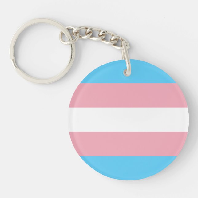 Llavero Bandera del Orgullo Transgénero (Frente)