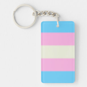 Llavero Bandera del orgullo transgénero caído