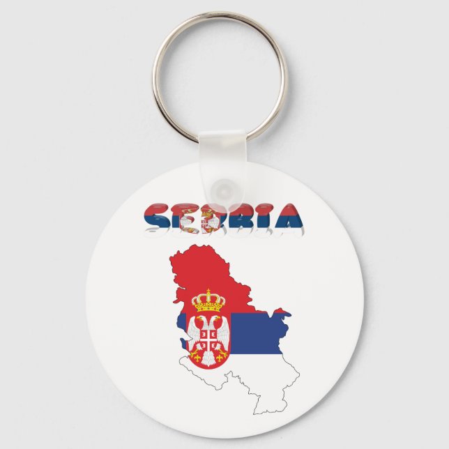 Llavero Bandera del país serbio (Anverso)