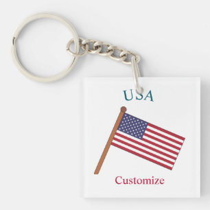 Llavero Bandera del país USA Thunder_Cove