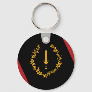 Llavero Bandera del patrimonio estadounidense negro