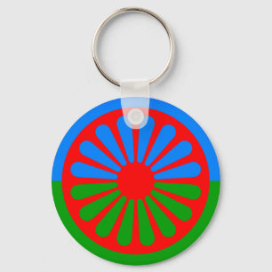 Llavero Bandera del pueblo romaní