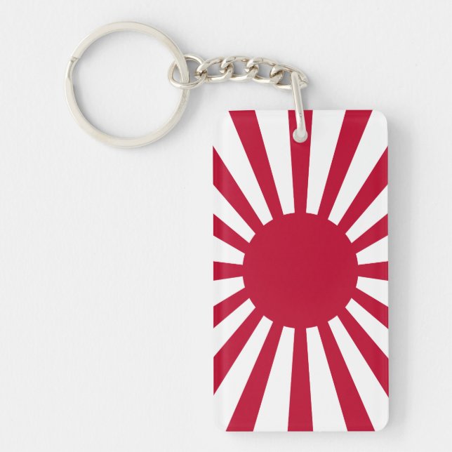 Llavero Bandera del sol naciente de Japón (Frente)