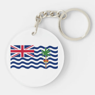 Llavero Bandera del Territorio Británico del Océano Índico