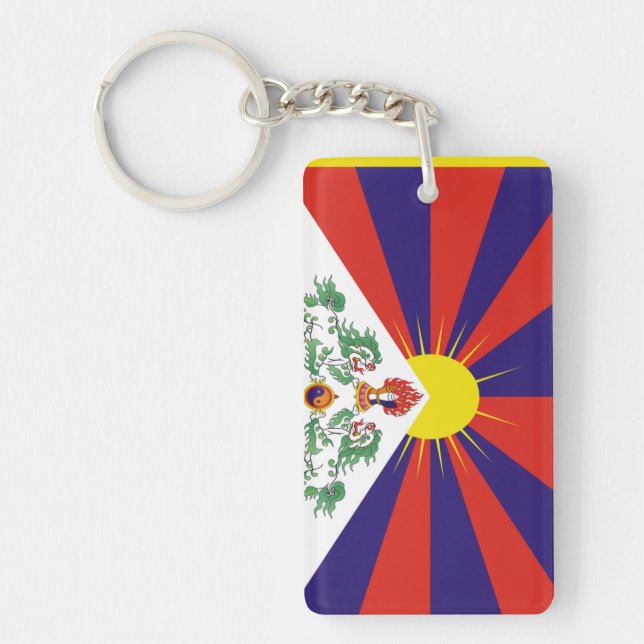Llavero Bandera del Tíbet (Frente)