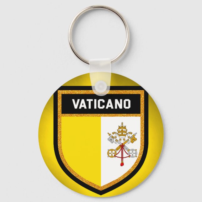 Llavero Bandera del Vaticano (Anverso)