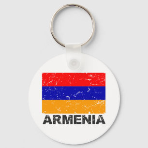 Llavero Bandera del vintage de Armenia