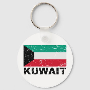 Llavero Bandera del vintage de Kuwait
