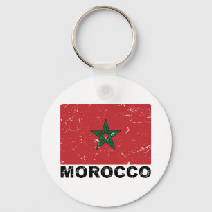 Llavero Bandera del vintage de Marruecos