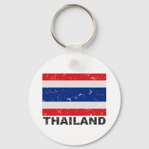 Llavero Bandera del vintage de Tailandia