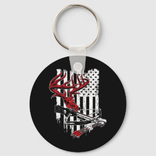 Llavero Bandera estadounidense Arco de Arco de Oro Cazando