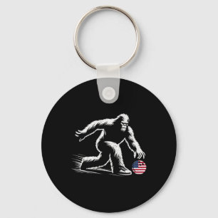 Llavero Bandera Estadounidense Bigfoot Bowler
