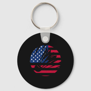 Llavero Bandera Estadounidense Camisas Badminton Hombres M