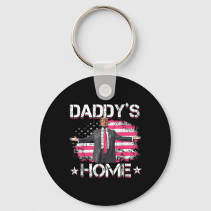 Llavero Bandera estadounidense Daddys Home Trump 2024 Patr