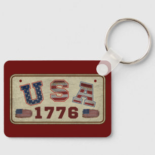 Llavero Bandera estadounidense de época USA 1776