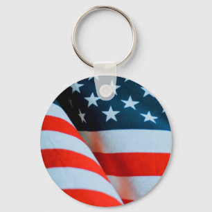 Llavero Bandera estadounidense de los Estados Unidos Blanc