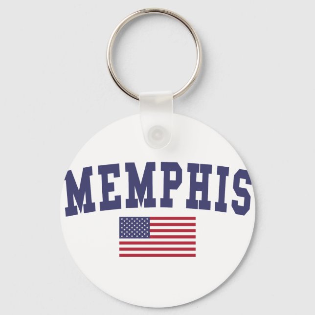 Llavero Bandera estadounidense de Memphis (Anverso)