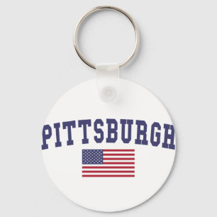 Llavero Bandera estadounidense de Pittsburgh