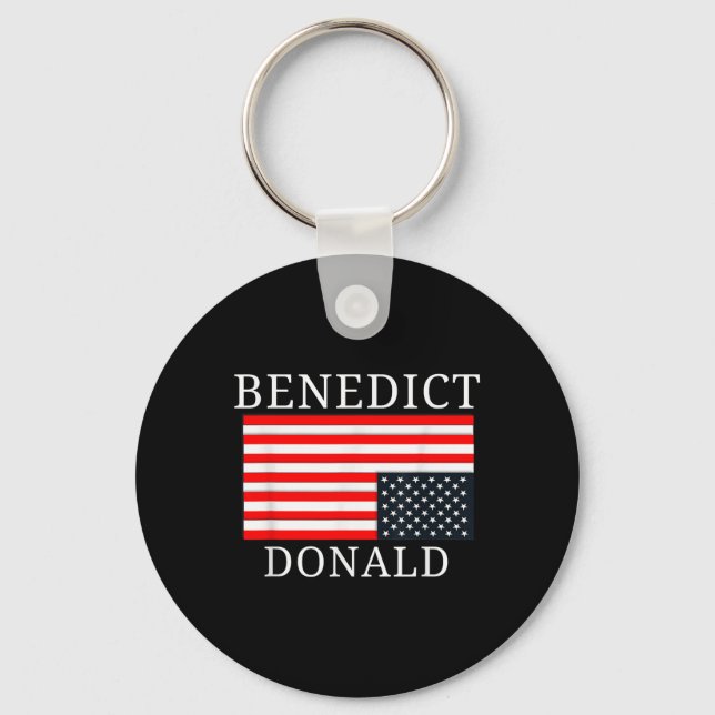 Llavero Bandera estadounidense graciosa Benedicto Donald A (Anverso)