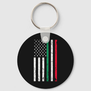 Llavero Bandera Estadounidense Orgullo Italiano Estadounid