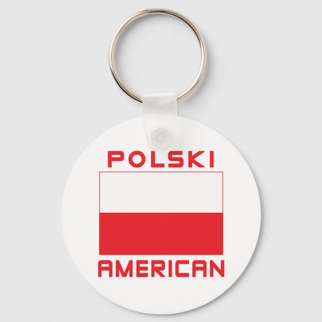 Llavero Bandera estadounidense Polski (Anverso)