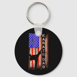 Llavero Bandera estadounidense vintage de Karate Dad Karat