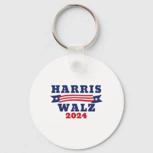 Llavero Bandera estadounidense Walz 2024 Kamala Harris Tim