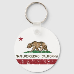 Llavero Bandera estatal de California San Luis Obispo
