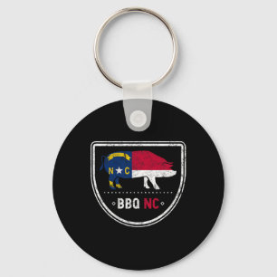 Llavero Bandera Estatal De Carolina Del Norte Bbq Nc