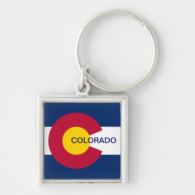 Llavero Bandera Estatal de Colorado (Frente)