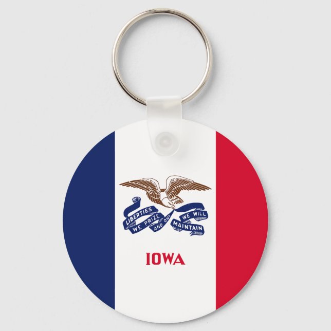 Llavero Bandera Estatal Iowa (Anverso)