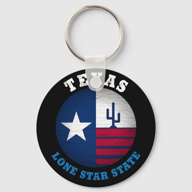 LLAVERO BANDERA ESTATAL TEXAS LONE STAR (Anverso)