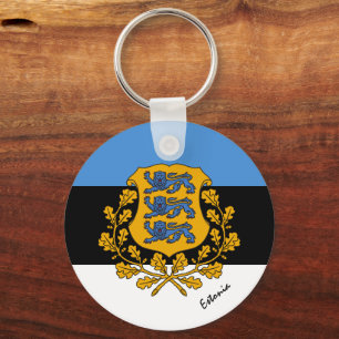 Llavero Bandera estonia, emblema y vacaciones en Estonia /