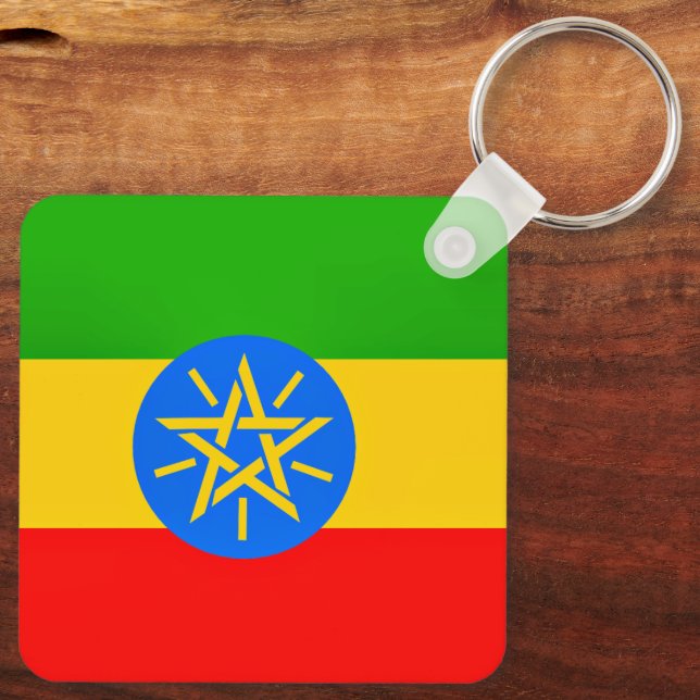 Llavero Bandera etíope (Reverso )