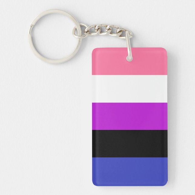 Llavero Bandera Genderfluid (Frente)