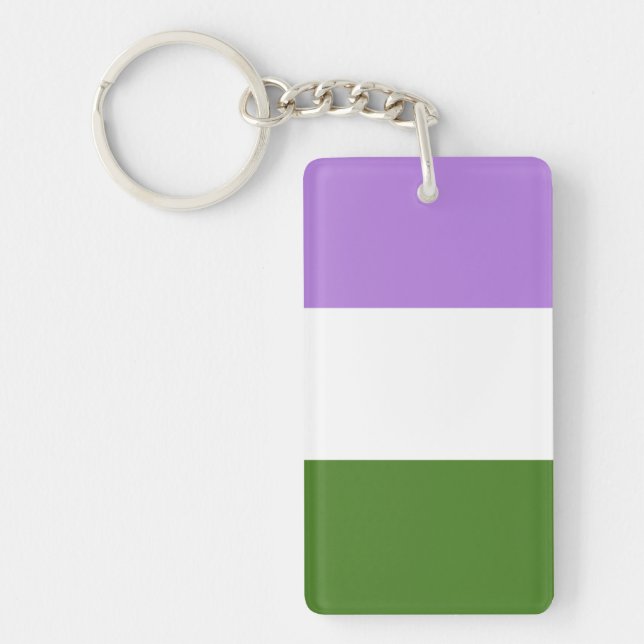 Llavero Bandera Genderqueer (Frente)