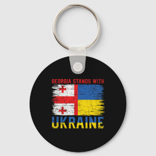 Llavero Bandera georgiana-ucraniana Bandera - Países amigo