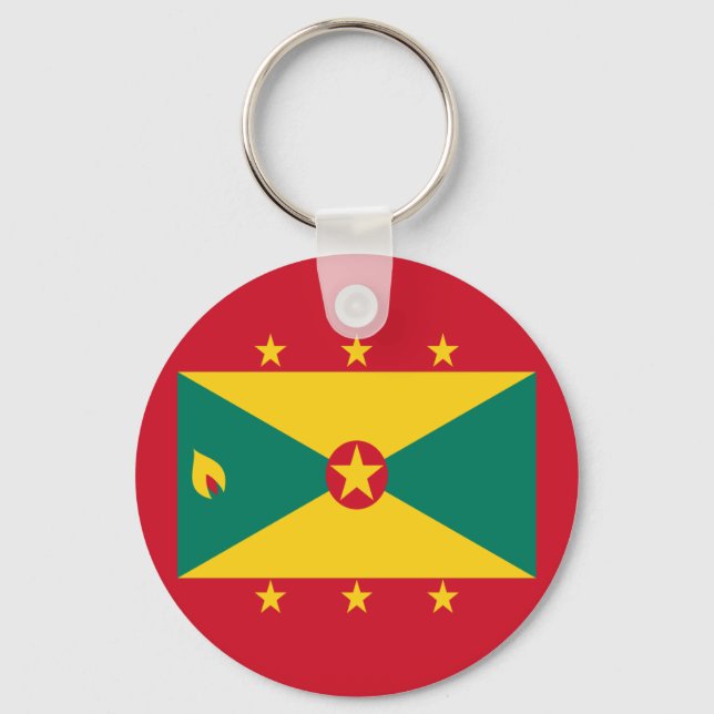 Llavero Bandera granadina Día de la Independencia Verde Ro (Anverso)