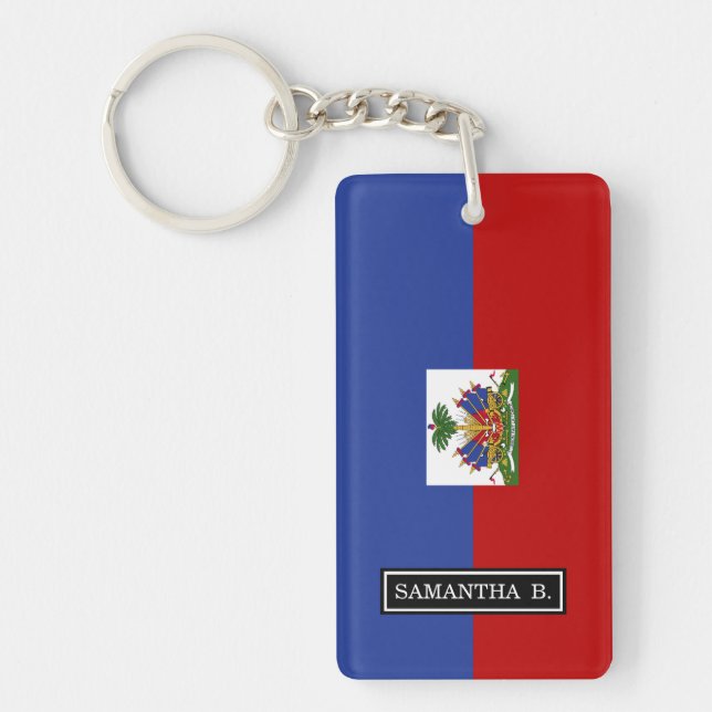 Llavero Bandera haitiana clásica (Frente)