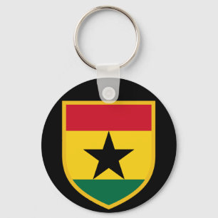 Llavero Bandera hermosa de Ghana